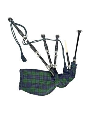 Scottish Great Bagpipes Makenzie Tartan Highland mounts