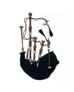 Scottish Great Highland Bagpipes Silver Black