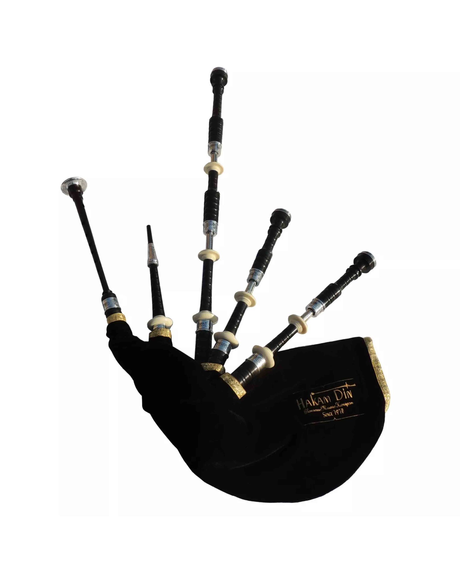 Scottish Highland Bagpipes Engraved Slides and Ferrules Scottish Highland Bagpipes Engraved Slides and Ferrules