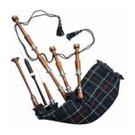 Scottish Silver Mount Rosewood Black Bagpipes