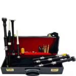 Scottish Highland Silver Mounts Rosewood Black Bagpipes