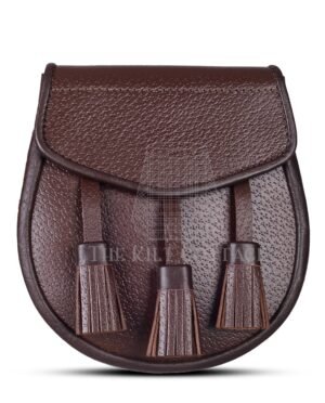 Plain Brown Leather Day Sporran