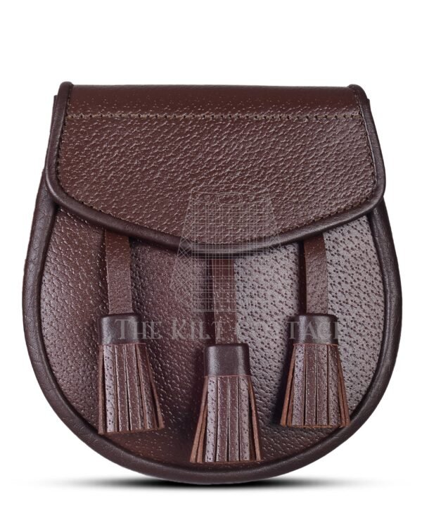 Plain Brown Leather Day Sporran