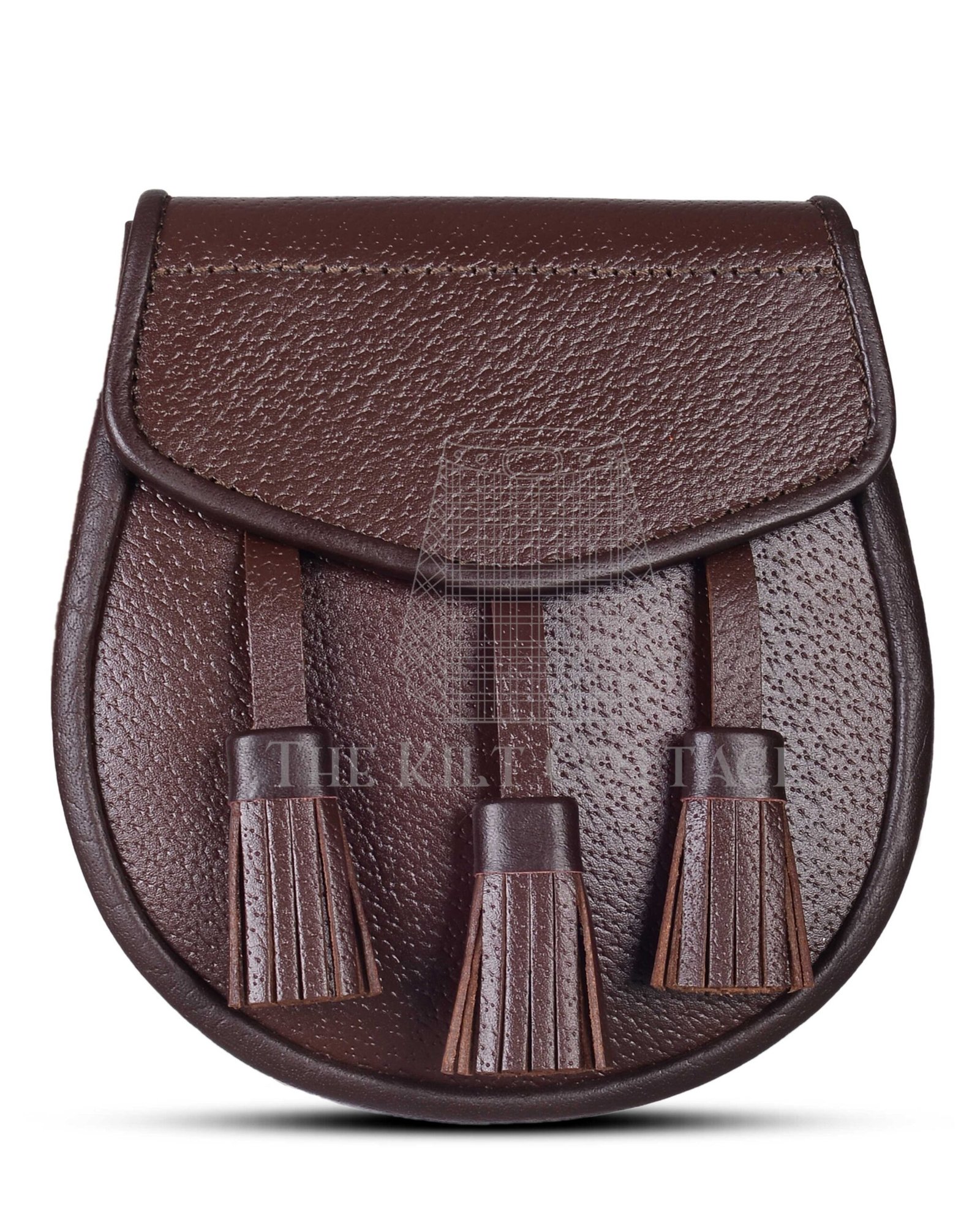 Plain Brown Leather Day Sporran