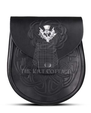 Thistle Emblem Full Embossed Day Sporran