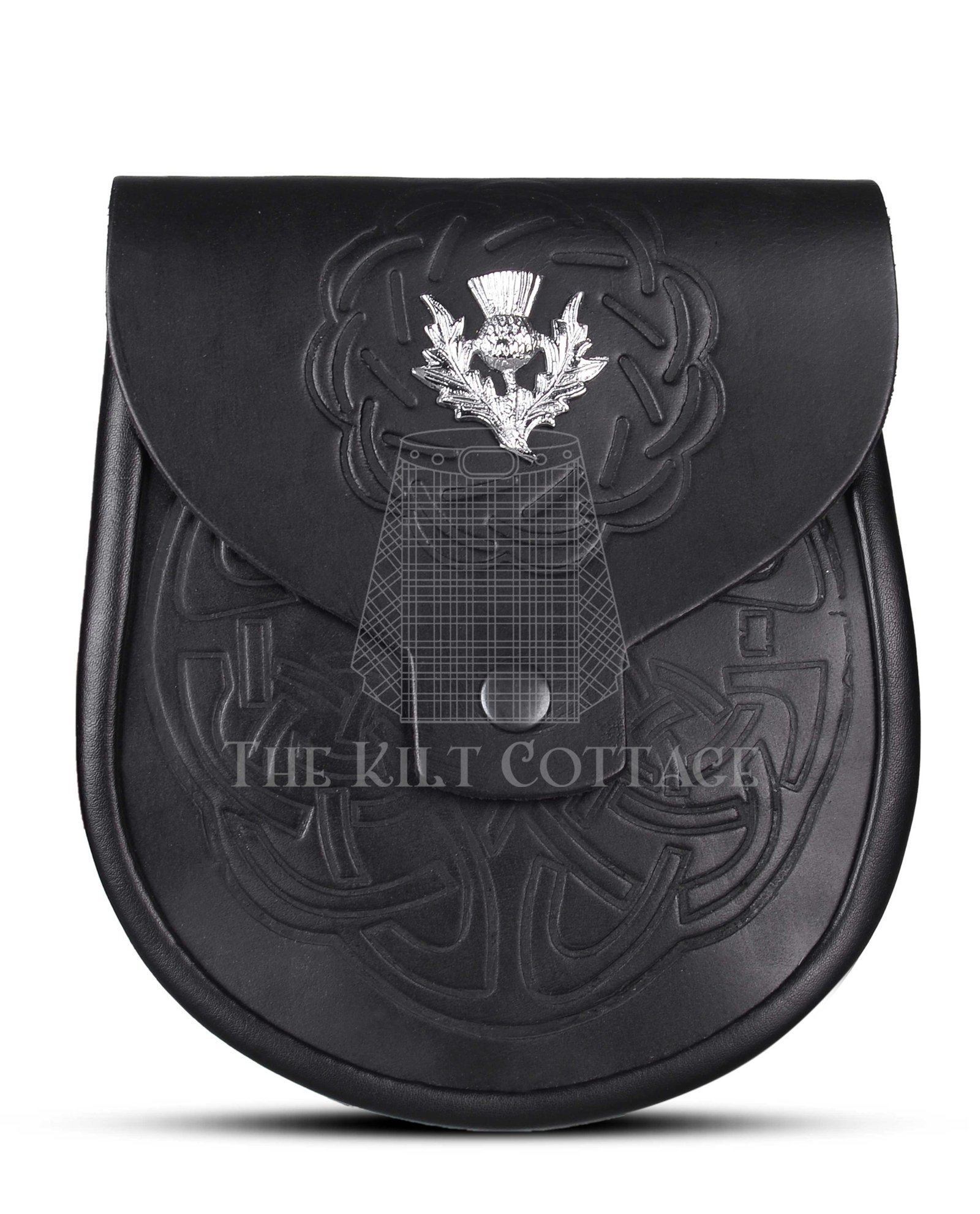 Thistle Emblem Full Embossed Day Sporran Thistle Emblem Full Embossed Day Sporran