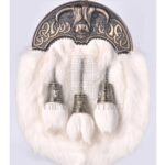 Brass Highland Cow White Rabbit Full Dress Sporran