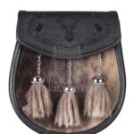 Seal Fur Laser Etching Semi Dress Sporran