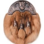 Bronze Highland Cow Red Fox Fur Full Dress Sporran