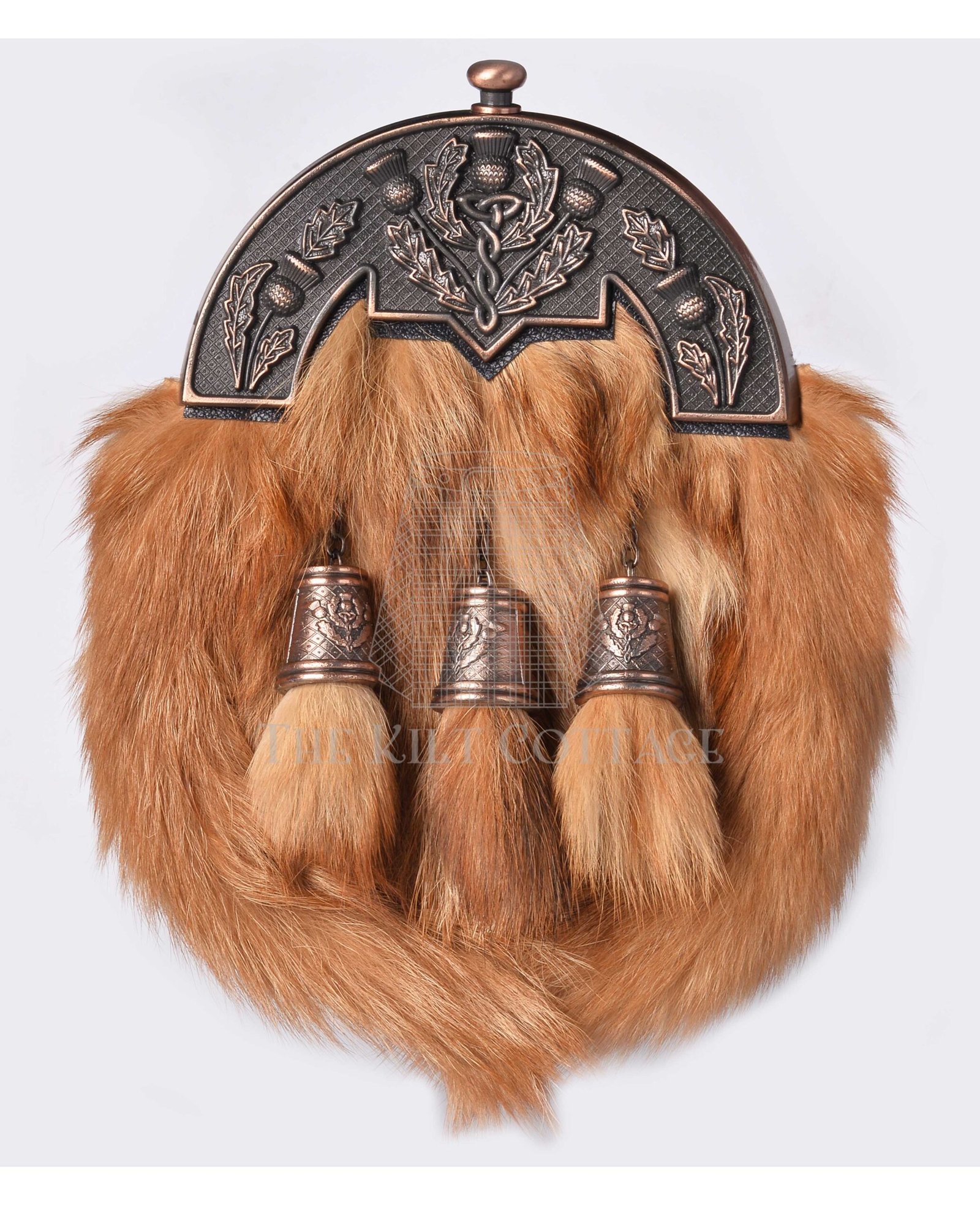 Bronze Thistle Red Fox Full Dress Sporran