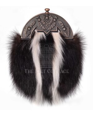 Bronze Thistle Skunk Fur Full Dress Sporran