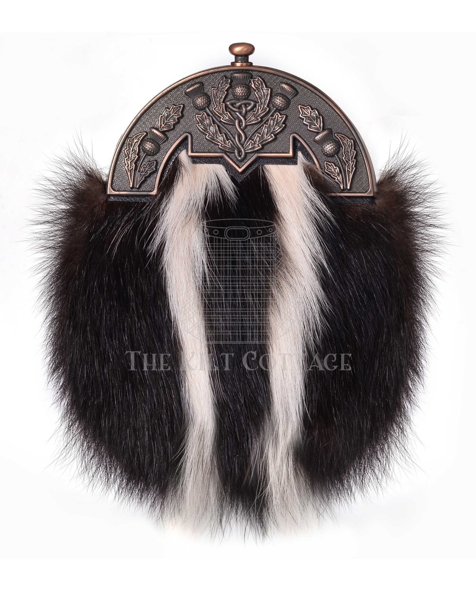 Bronze Thistle Skunk Fur Full Dress Sporran