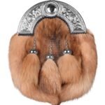 Regular Cantle Red Fox Fur Full Dress Sporran