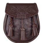 Brown Embossed Leather Day Sporran