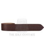 Rampant Lion Embossed Brown Belt