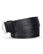 Endless Celtic Knots and Circle Embossed Kilt Belt
