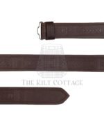 Vertical Celtic Knots Embossed Brown Belt