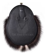 Brass Thistle Skunk Fur Full Dress Sporran