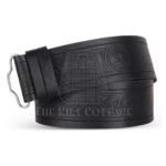 Thistle Embossed Kilt Belt
