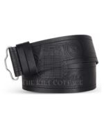 Thistle Embossed Kilt Belt