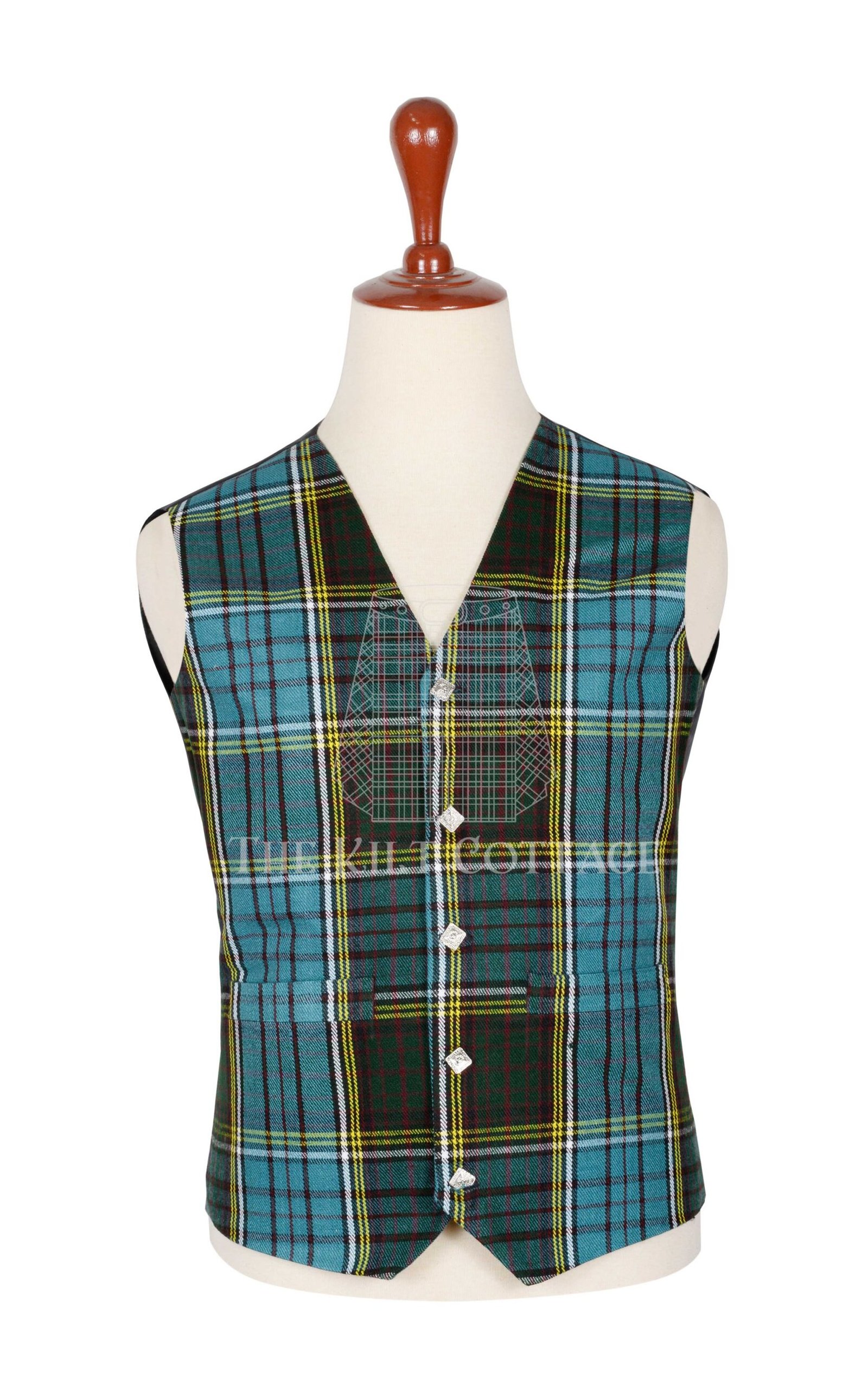 Anderson Tartan 5 Button Waistcoat