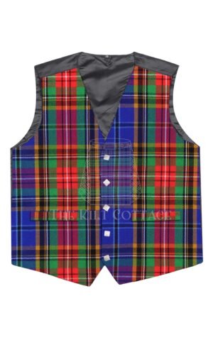 Beattie Tartan 5 Button Waistcoat