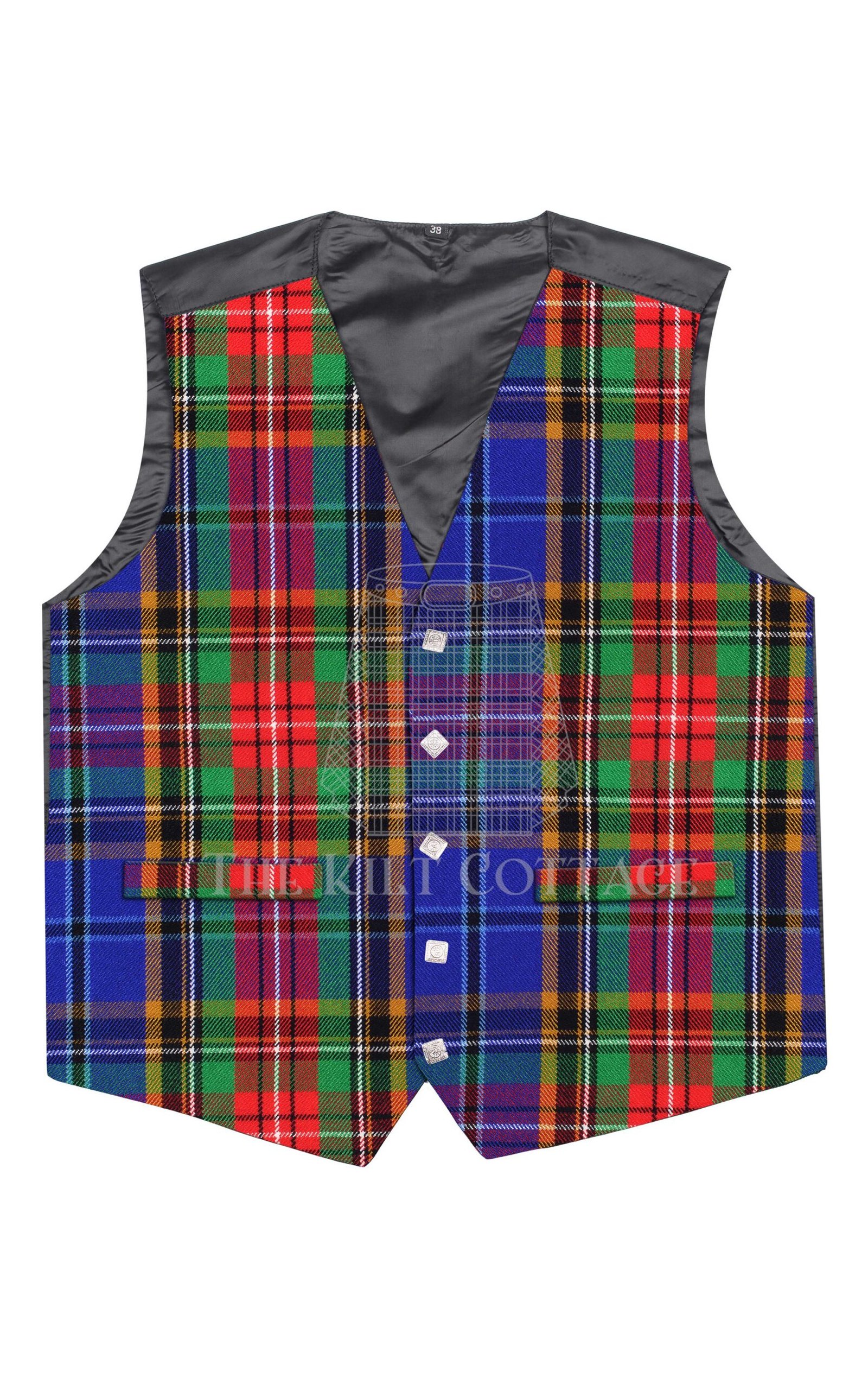 Beattie Tartan 5 Button Waistcoat