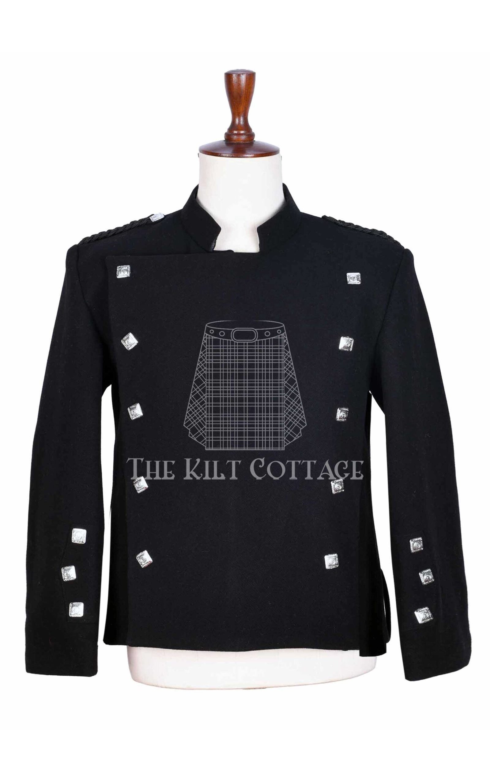 Black Wool Montrose Doublet Jacket
