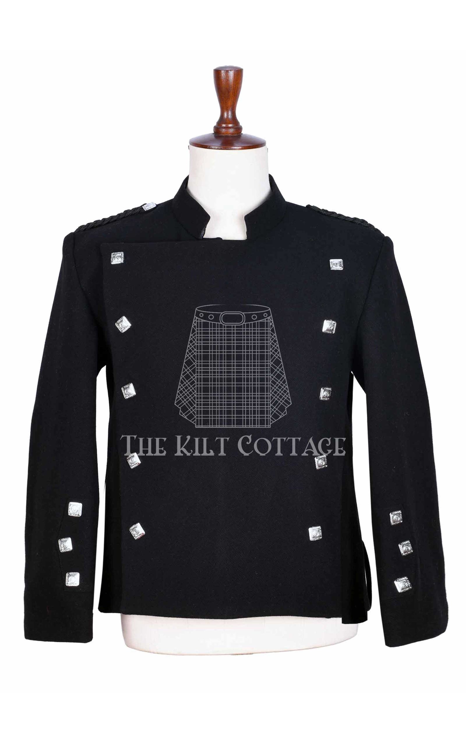 Black Wool Montrose Doublet Jacket