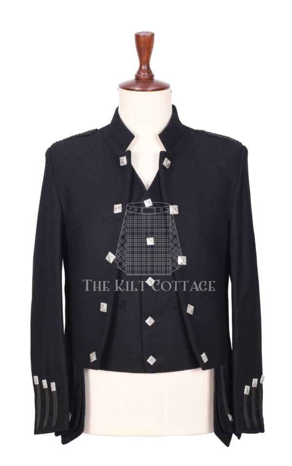 Scottish Black Wool Sherrifmuir Jacket