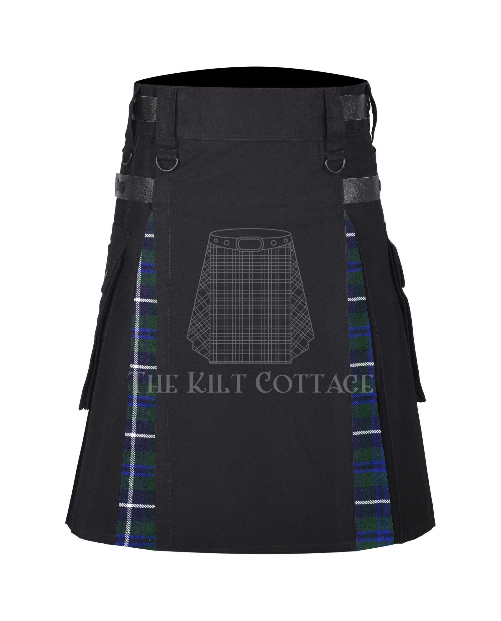 Blue Douglas Tartan Hybrid kilt