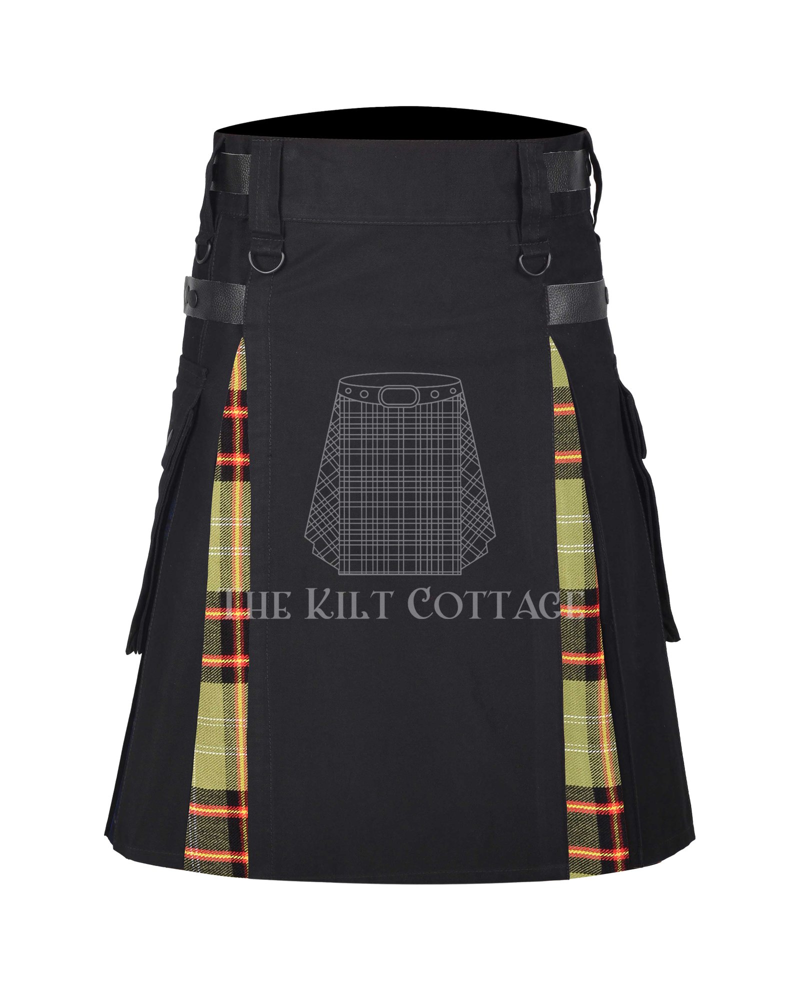 Bomb-Squad-Tartan Bomb Squad Tartan Hybrid Kilt