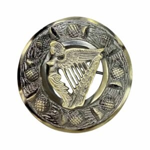 Irish Harp Scottish Brooch