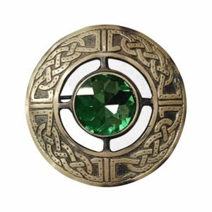 Light Green Scottish Brooch