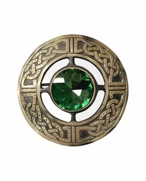 Light Green Scottish Brooch