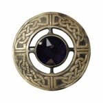 Purple Scottish Brooch