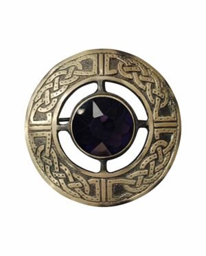 Purple Scottish Brooch
