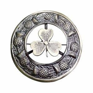 Shamrock Scottish Brooch