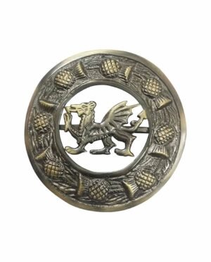 Welsh Dragon Scottish Brooch