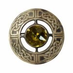 Yellow Scottish Brooch