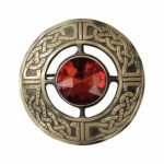 Red Scottish Brooch