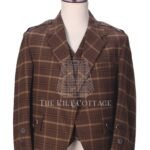 Brown Plaid Wool Crail Jacket and Waistcoat
