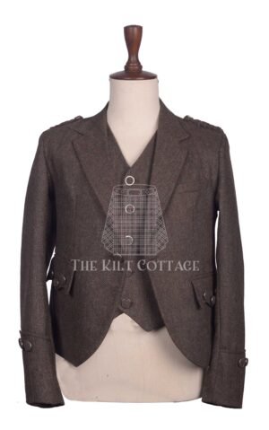 Brown Tweed Argyll Jacket and Waistcoat