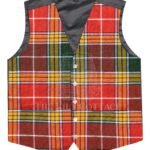 Buchanan Muted Tartan 5 Buttons Argyll Waistcoat