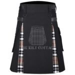 Camel Thompson Tartan Hybrid Kilt