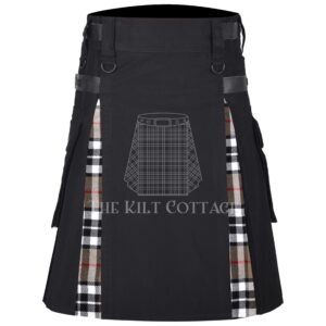 Camel Thompson Tartan Hybrid Kilt