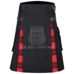 Cameron Black Tartan Hybrid Kilt
