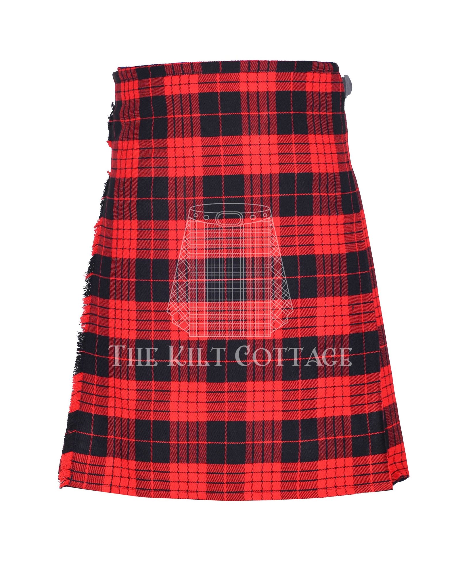 Cameron Black Tartan 8 Yard Kilt