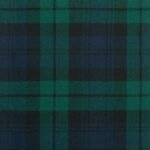 Campbell Ancient is a vibrant blue and green based Strome tartan with a black overcheck and is also known as Black Watch Ancient. Woven using 100% Pure New Acrylic Wool, Strome tartan is available for made to measure products, accessories, upholstery and crafts. Made in Scotland. The Clan Campbell were powerful in the West of Scotland and in Argyllshire. Known as the race of Diarmid.