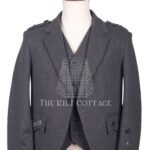 Charcoal Gray Tweed Argyll Jacket and Waistcoat